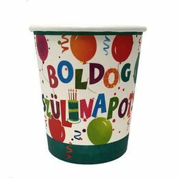 Boldog Szülinapot Jamboree Parti Pohár- 250 ml, 6 db-os