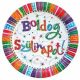 Boldog Szülinapot Radiant Parti Tányér, 23 cm-es, 6 db-os