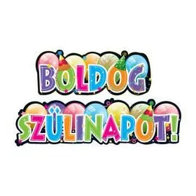 Boldog Szülinapot Feliratú Parti Banner - 148 cm x 27 cm