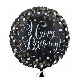   18 inch-es Happy Birthday Sparkling Születésnapi Fólia Lufi