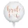 18 inch-es Bride to Be Rózsarany Fehér Fényes Fólia Lufi