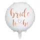 18 inch-es Bride to Be Rózsarany Fehér Fényes Fólia Lufi