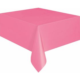Hot Pink Műanyag Parti Asztalterítő - 137 cm x 274 cm