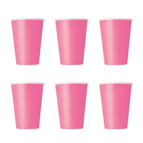 Hot Pink - Rózsaszín Papír Parti Pohár - 270 ml, 8 db-os