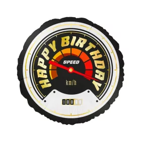   Happy Birthday Autóversenyző - Race Car Szülinapi Fólia Lufi, 43 cm
