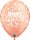 11 inch-es Birthday Confetti Dots Rosegold Szülinapi Lufi (6 db/csomag)