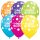 11 inch-es Birthday Big Polka Dots Asst. Szülinapi Lufi (6 db/csomag)