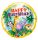 18 inch-es Dzsungel Állatos - Birthday Jungle Friends Szülinapi Fólia Lufi