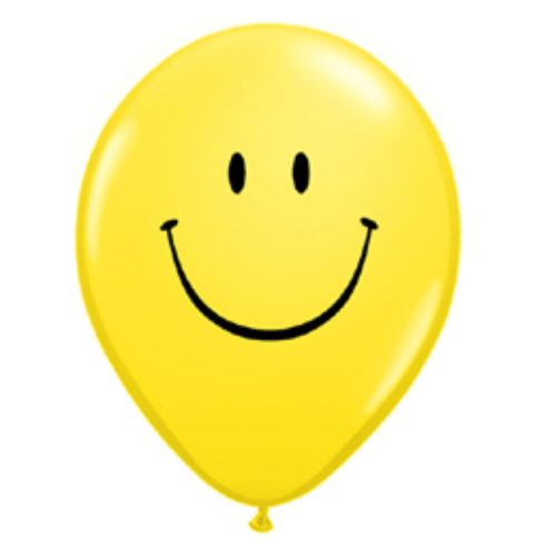 11 inch-es Smile Face Yellow Lufi (6db)