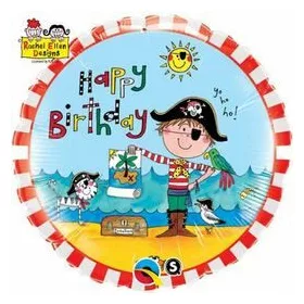 18 inch-es Kalózok - Pirates Szülinapi Fólia Lufi