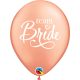 11 inch-es Team Bride Rosegold Lufi Lánybúcsúra (6 db/csomag)