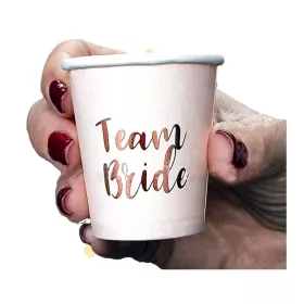   Team Bride Feliratú Feles Pohár Szett Lánybúcsúra - 10 db-os