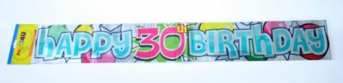 Happy birthday fólia felirat 30. születésnapra 360cm