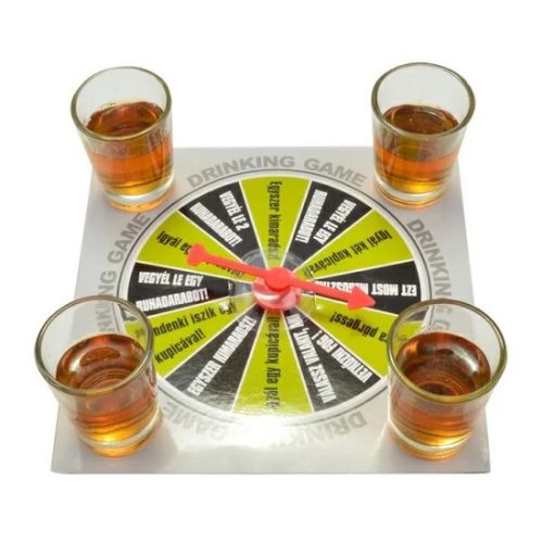 Szerencsekerék italozós játék - magyar nyelvű Zöld