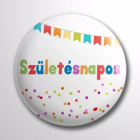 Születésnapos kitűző