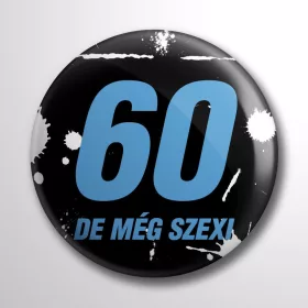 60, de még szexi kitűző kék