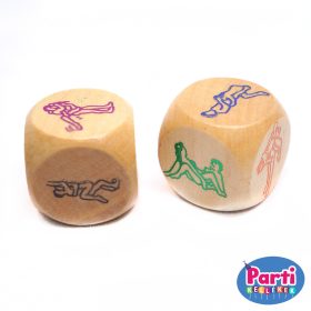 Erotikus dobókocka pároknak fából 2,5x2,5cm