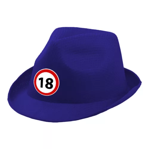 18-as Sebességkorlátozó Születésnapi Kalap kék színben