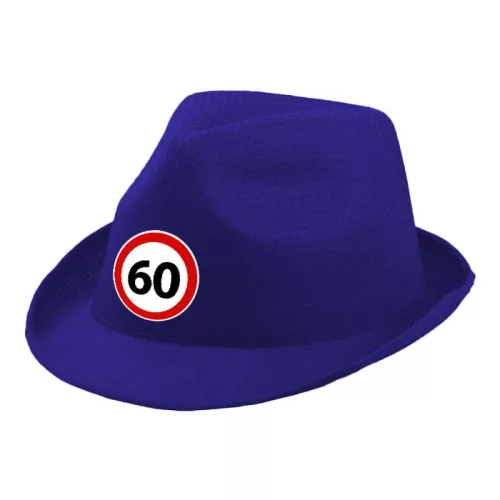 60-as Sebességkorlátozó Születésnapi Kalap kék színben