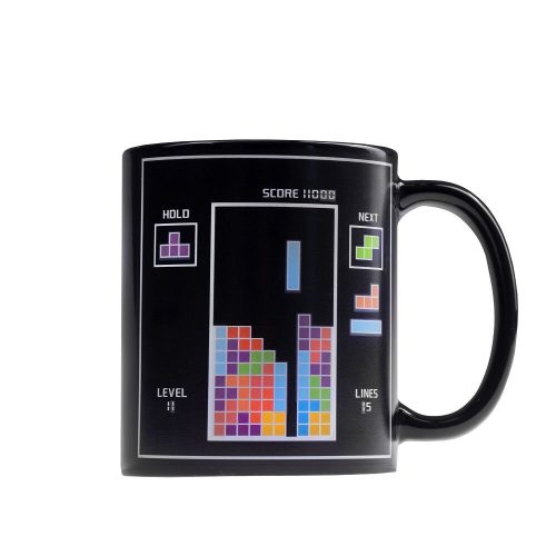 Retro tetris bögre - színváltós