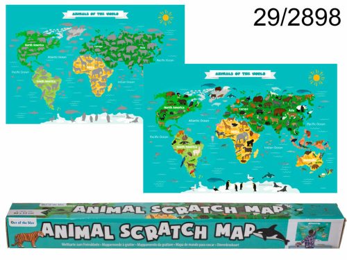 Kaparós világtérkép Állatos