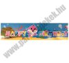 Baby Shark Happy Birthday banner - kék DIY