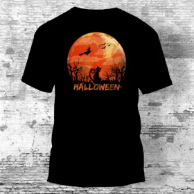 Halloween éjjele teliholddal póló több színben