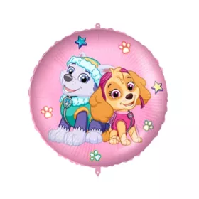   Paw Patrol Skye and Everest, Mancs Őrjárat kör alakú fólia lufi 43 cm
