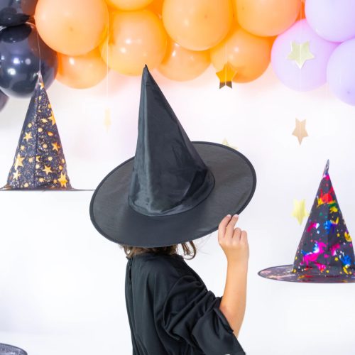 Boszorkánykalap - fekete 38x32cm