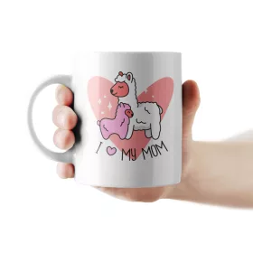 I Love My Mom - lámás anyák napi bögre