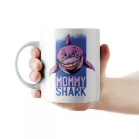 Mommy Shark - cápás anyák napi bögre