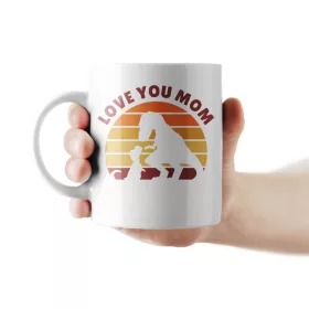 I Love You Mom T-Rex - anyák napi bögre
