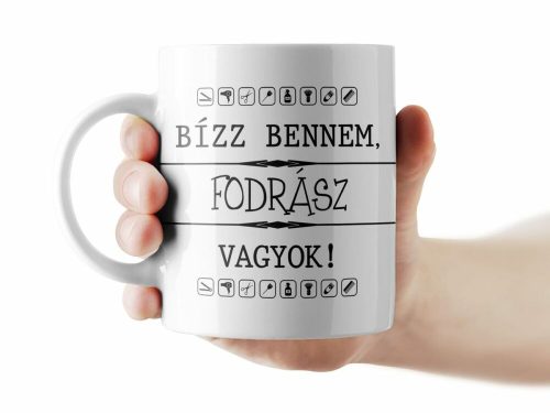 Bízz bennem, fodrász vagyok! bögre