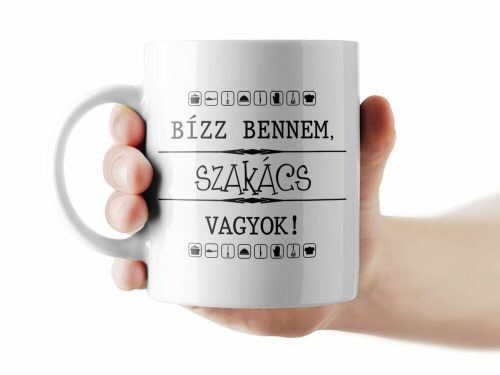 Bízz bennem, szakács vagyok! bögre