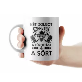Sör és tűzoltás bögre