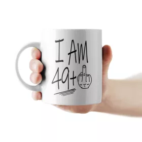 I am 49+1 születésnapi bögre 50. születésnapra