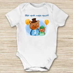 Első apák napja együtt - apák napi baba body