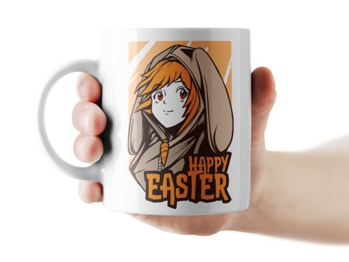 Boldog húsvétot anime bögre