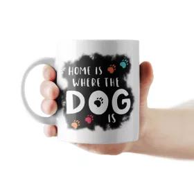 Home is where the dog is kutyás bögre