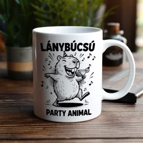 Capybara Party Animal - lánybúcsú bögre