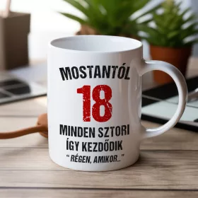 Régen amikor - 18. születésnapi bögre
