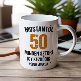 Régen amikor - 50. születésnapi bögre
