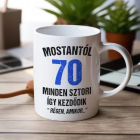 Régen amikor - 70. születésnapi bögre