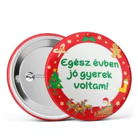 Mikulás kitűző