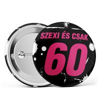 60. születésnapi kitűző