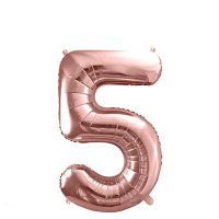 Rosegold színű számos fólia lufi