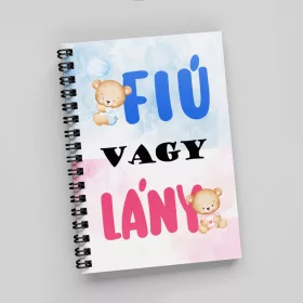Emlékkönyv Babaváró Partira, fiú vagy lány? - Macis