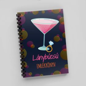 Emlékkönyv Lánybúcsúra - Gyűrű és pohár