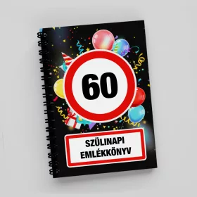 Emlékkönyv Szülinapra Sebességkorlátozó - 60-as
