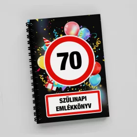 Emlékkönyv Szülinapra Sebességkorlátozó - 70-es
